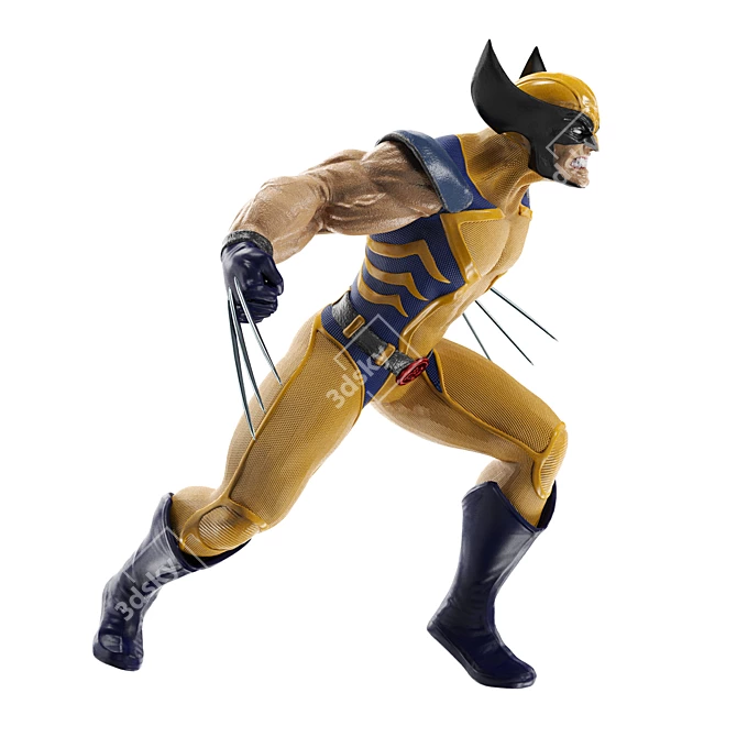 Sleek Wolverine 3D Model 3D model image 1