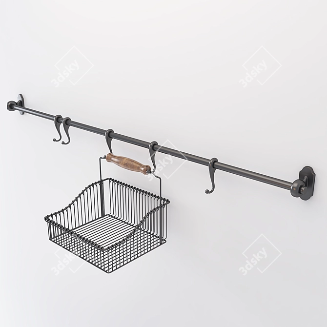 Ikea Fintorp Hanger: Stylish Storage Solution 3D model image 1