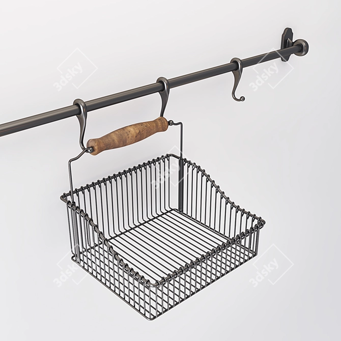 Ikea Fintorp Hanger: Stylish Storage Solution 3D model image 2