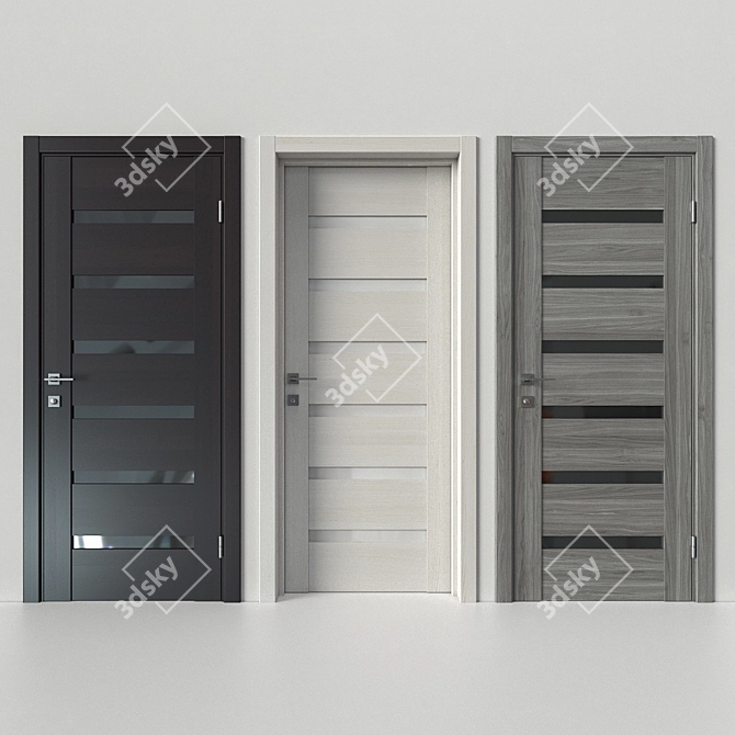 Trendy Estet Doors | High-Resolution Texture | V-Ray Compatible 3D model image 1