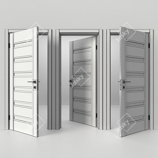 Trendy Estet Doors | High-Resolution Texture | V-Ray Compatible 3D model image 3