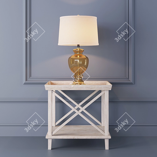 Elegant Table Set: Garda Decor & Dantonehome Cambridge 3D model image 1