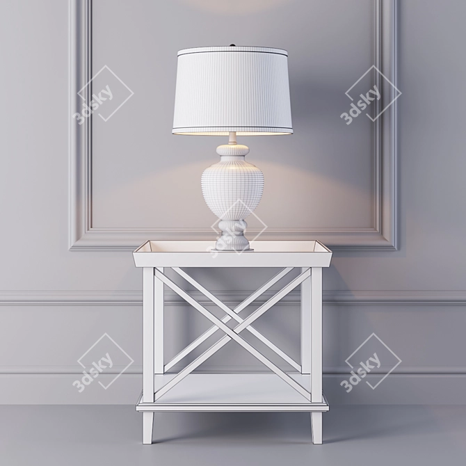 Elegant Table Set: Garda Decor & Dantonehome Cambridge 3D model image 2