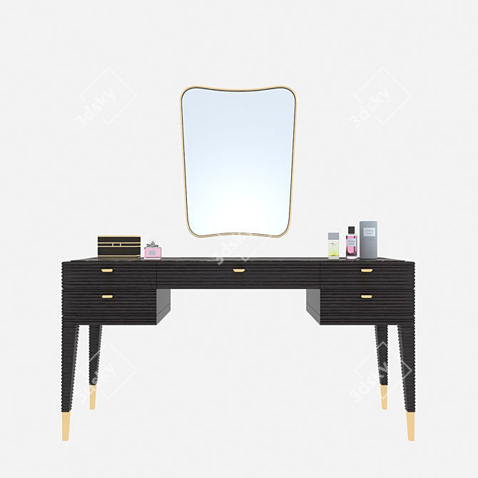 Elegant Opera Contemporary Dressing Table 3D model image 1