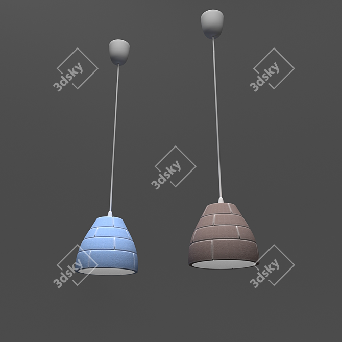 Handcrafted Gypsum Igloo Light 3D model image 1