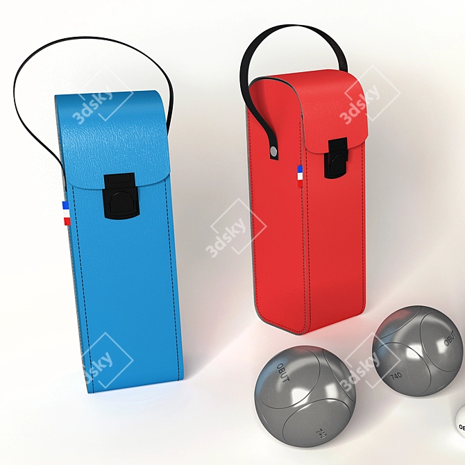 OBUT Petanque Balls - French Sport Set 3D model image 2