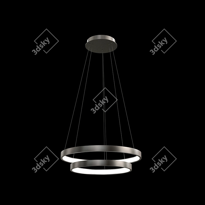 Luchera LED Designer Chandelier 3D model image 3