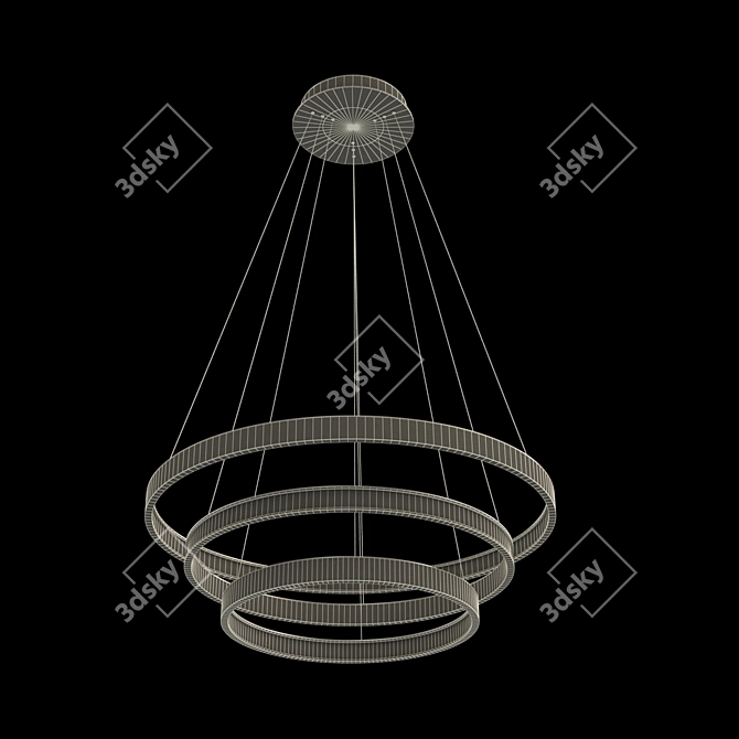 Luchera LED Designer Chandelier - Modern Illuminate 3D model image 2