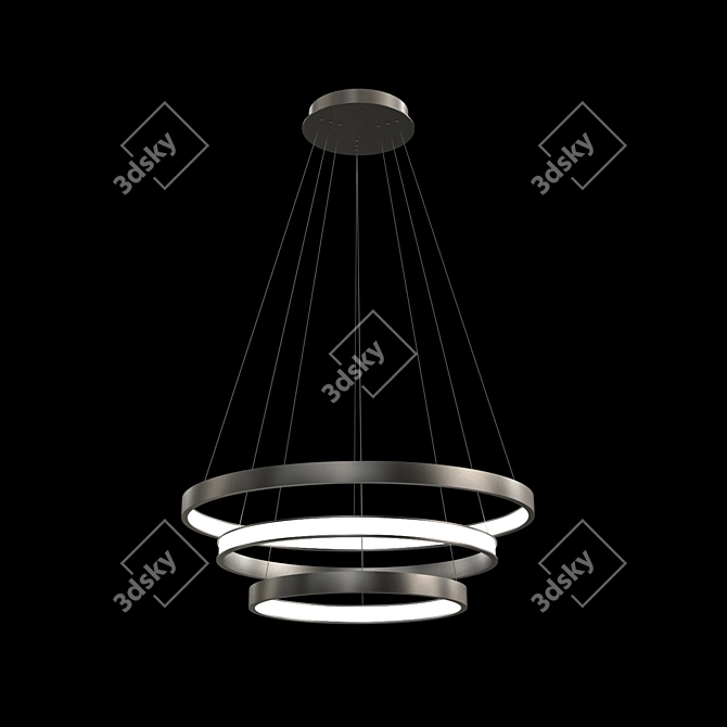 Luchera LED Designer Chandelier - Modern Illuminate 3D model image 3
