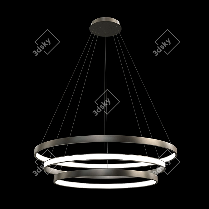 Modern LED Designer Chandelier 3D model image 3