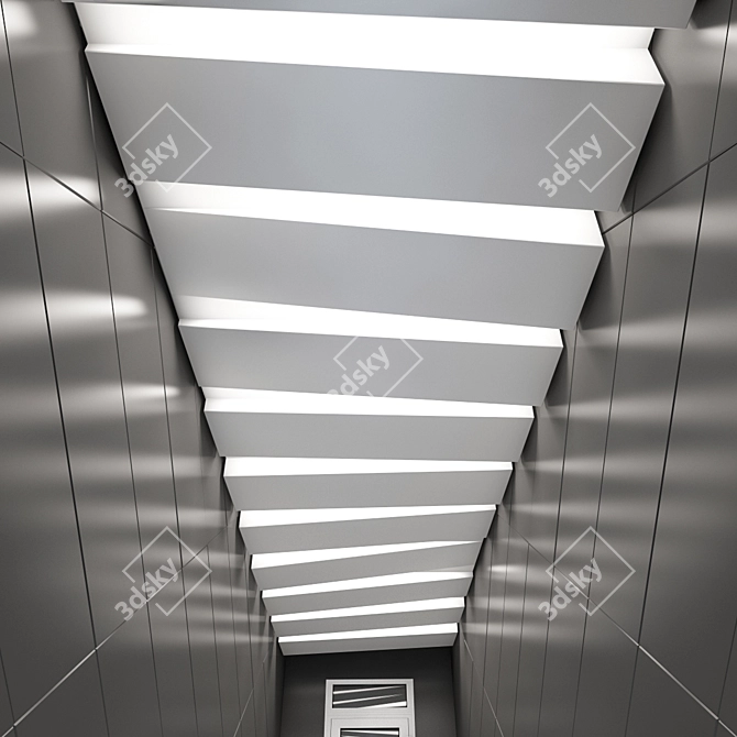 Customizable Suspended Ceiling 3D model image 1