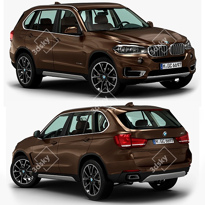 BMW X5 3D Model - High Quality & Detailed 3D model image 1