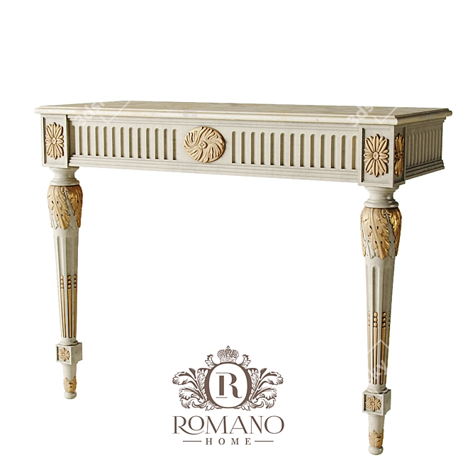 Elegant Letitia Console by Romano Home 3D model image 1