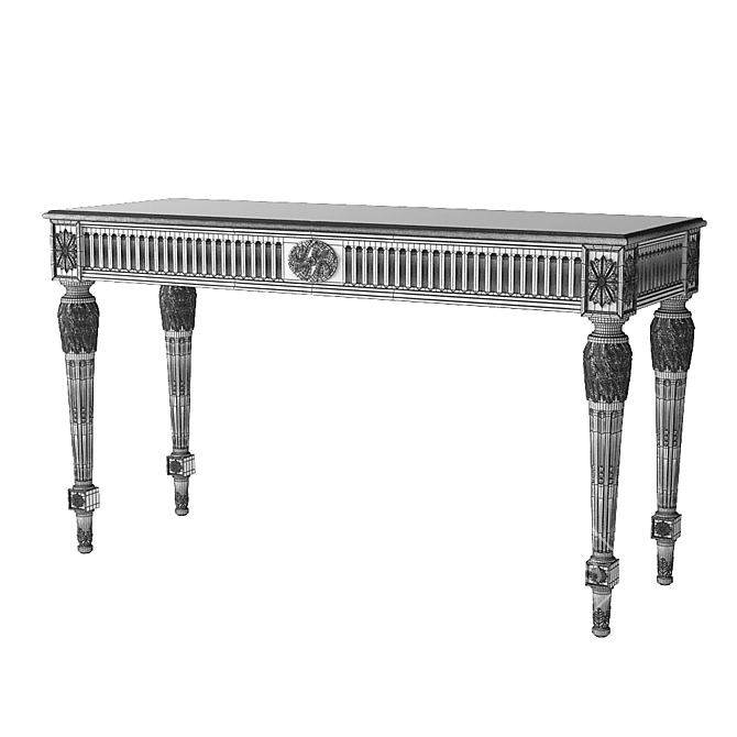 Elegant Letitia Console - Handcrafted Romano Home 3D model image 3