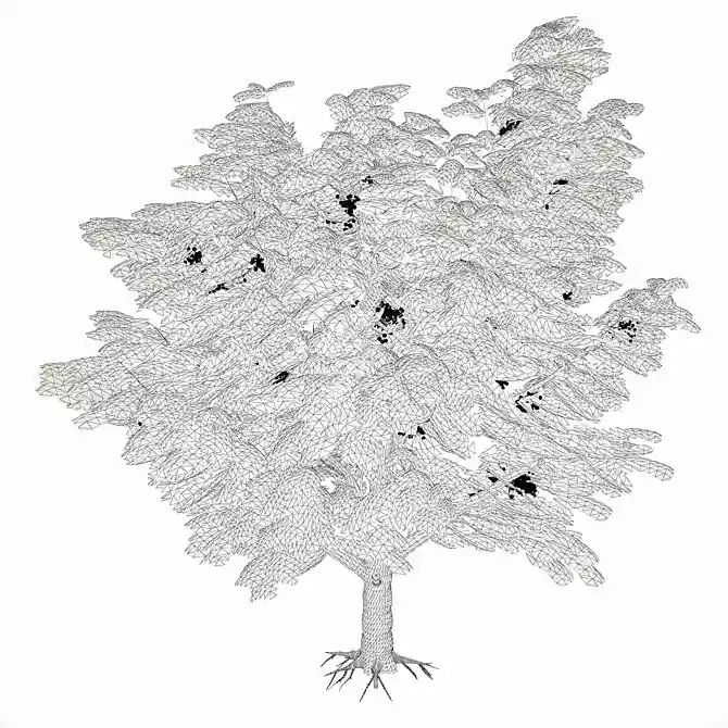 Title: Exquisite Rowan Tree: Bring Nature Home 3D model image 3