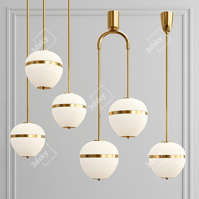 Enchanting Circus Pendant Light 3D model image 1