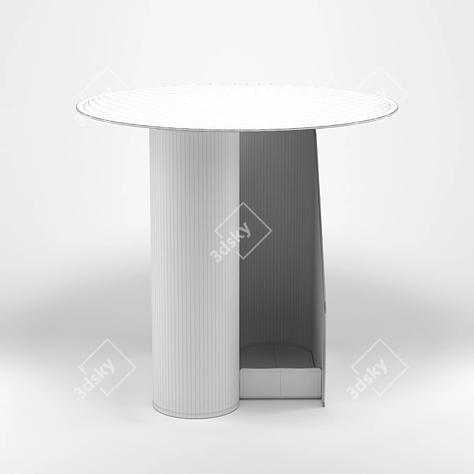 Modern Scandinavian Sentrum Side Table 3D model image 3