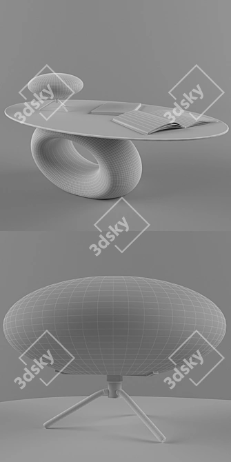 Modern Coffee Table: Orfeo 3D model image 3