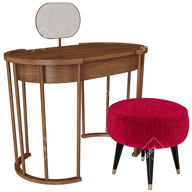Volpi Sedie Dressing Table: Modern Elegance 3D model image 1