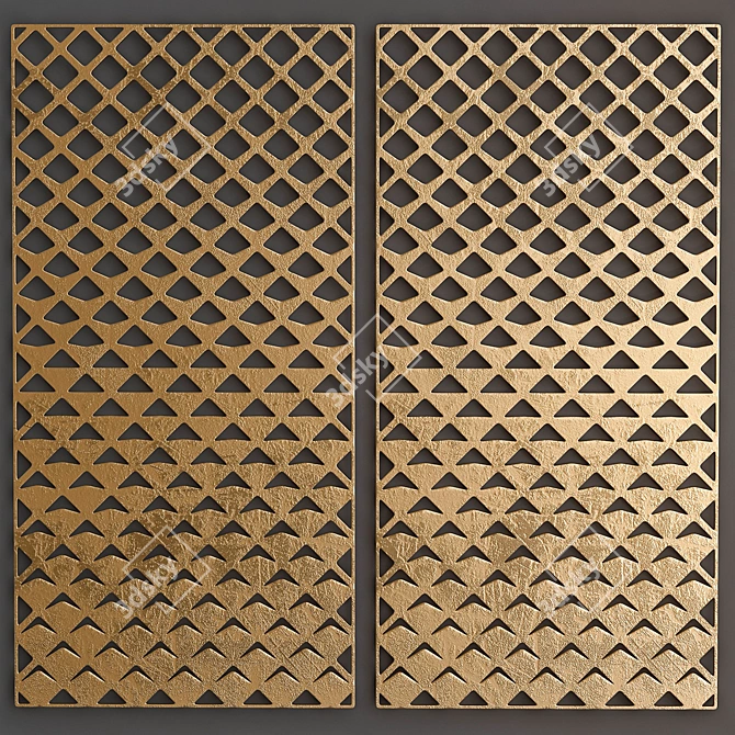 Metal Panel Sheets 3D model image 1