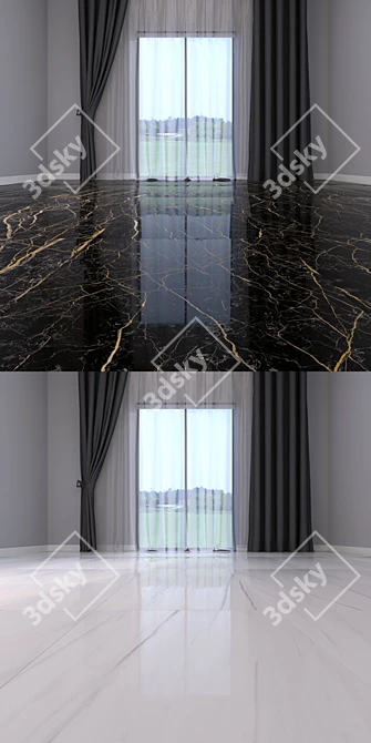 Luxury Marble Floor Set 3D model image 3