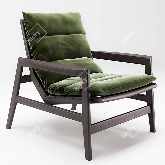 Title: Elegant Poliform Ipanema Armchair 3D model image 1