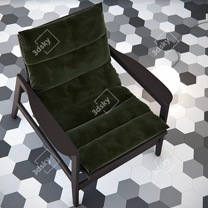 Title: Elegant Poliform Ipanema Armchair 3D model image 3