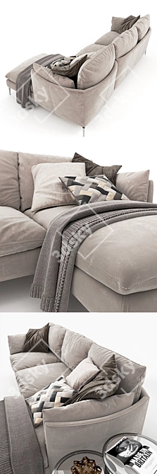 Modular Sofa MAYA: Versatile Comfort 3D model image 2