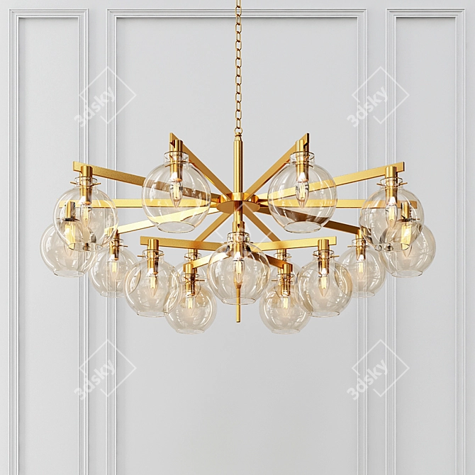 Carmella Pendant Lighting: Modern Elegance 3D model image 1