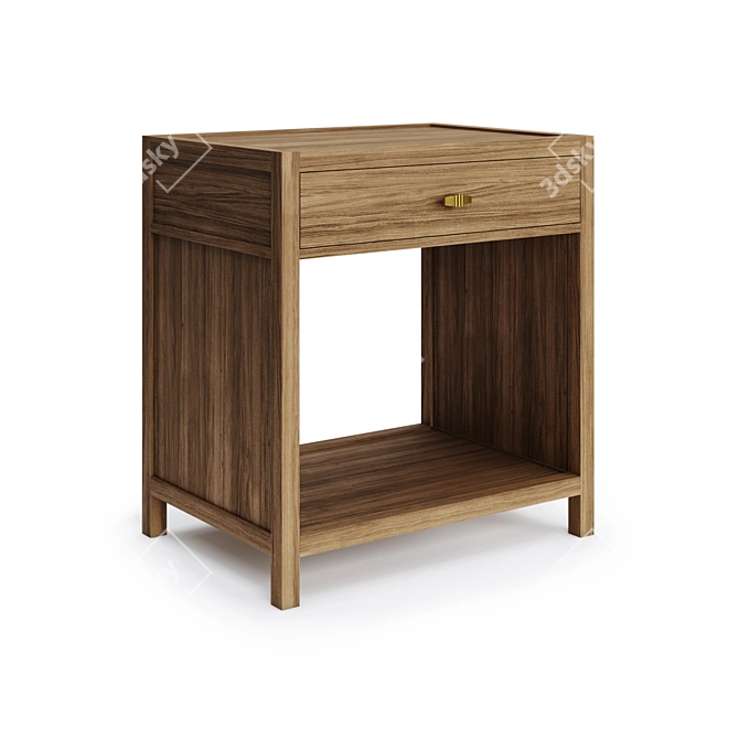 Elegant Marko Kraus Ines Nightstand 3D model image 1