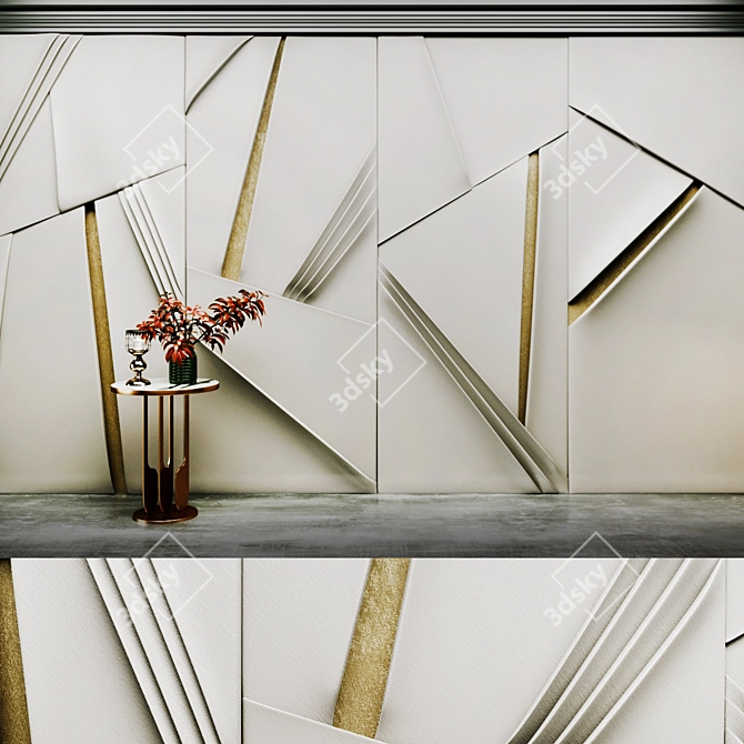 Luxury Soft Panel: Elegant Decor for Any Space 3D model image 1