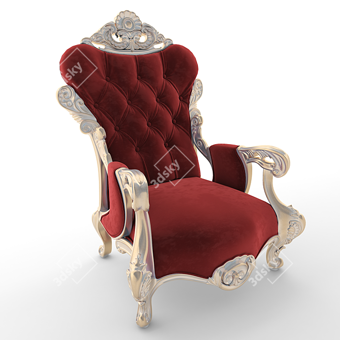 Cozy Elegance: Ambiance Armchair 3D model image 2