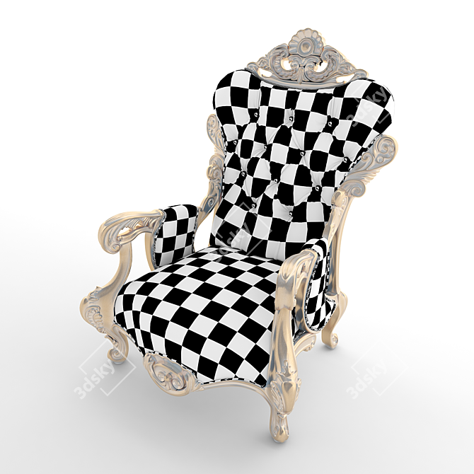 Cozy Elegance: Ambiance Armchair 3D model image 3