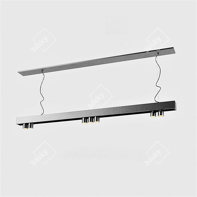 Modern Office Pendant Light 3D model image 1