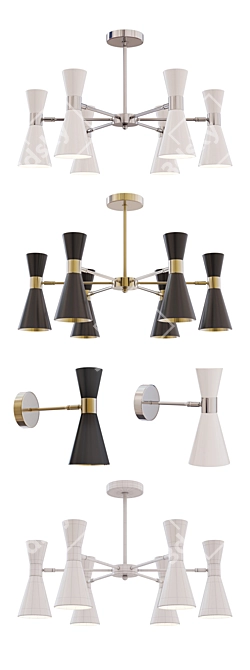 Elegant Lumion Quinn Pendant Light 3D model image 2