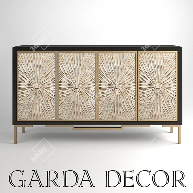 Stylish Garda Decor Dresser  3D model image 1