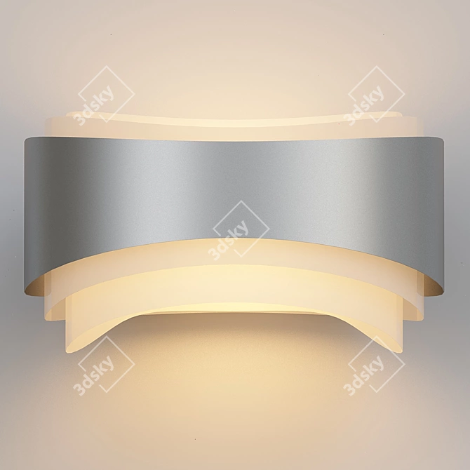 Modern "Warp" Accent Sconce 3D model image 1