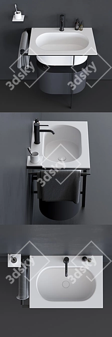 Elegant Kyros Vanity - Functional & Stylish 3D model image 2