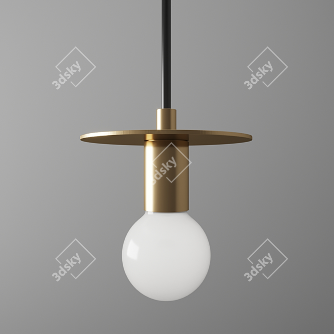 Satellite Pendant Light: Sleek Design 3D model image 1