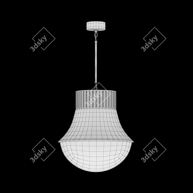 Kelly Wearstler Mini Pendant: Stylish and Versatile Lighting Fixture 3D model image 2