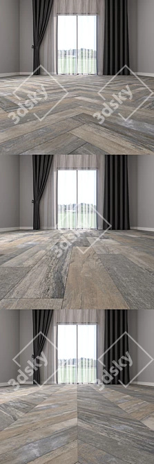 Luxury Parquet Floor Set: Linear, Herringbone, Chevron | 10 Textures 3D model image 3