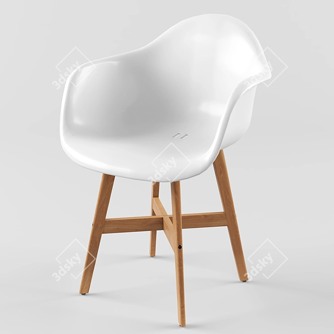 Stylish Ikea Fanbün Chair - Sleek Design, Perfect Comfort 3D model image 1