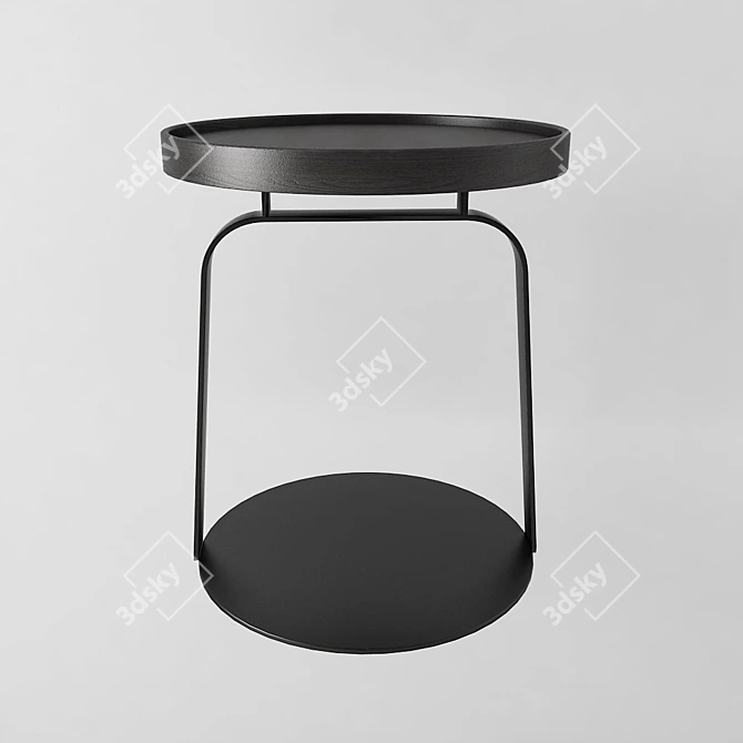 Elegant Praslin Side Table 3D model image 1