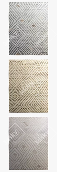 Akeela Rugs Collection: Dolphin, Otter, Enamel, Couscous, Haze 3D model image 2