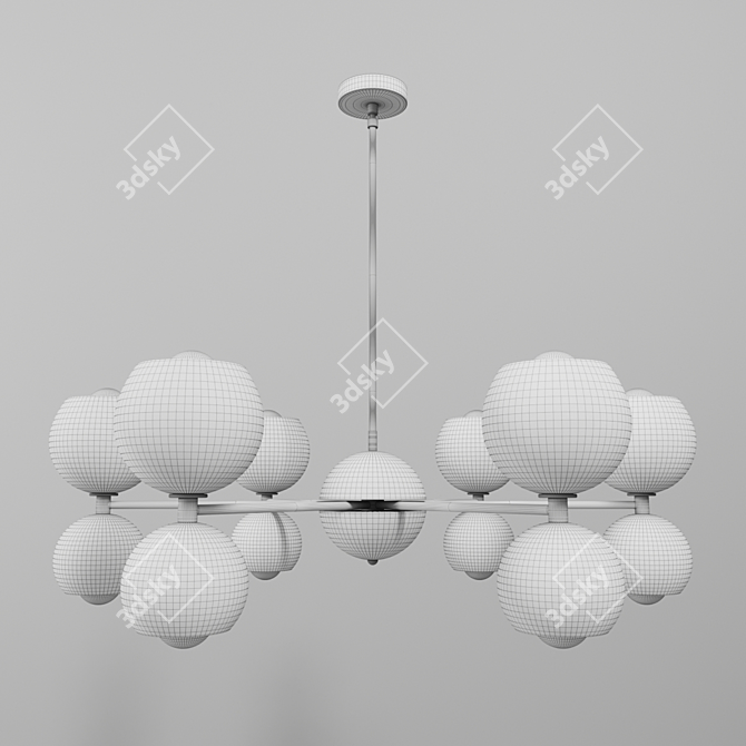 Mid-Century Betty Chandelier 3D model image 3