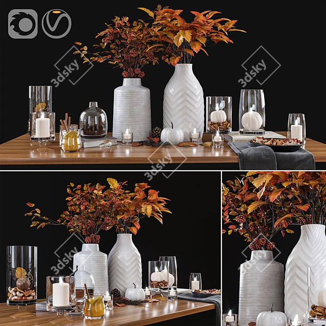 Festive Holiday Decor Bundle 3D model image 1