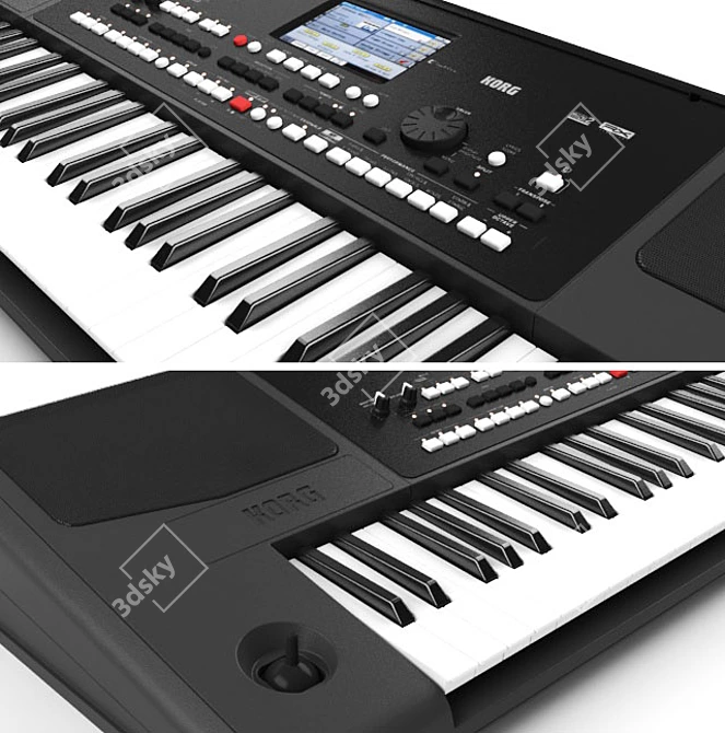 KORG PA300: Powerful, Professional Music Workstation 3D model image 2