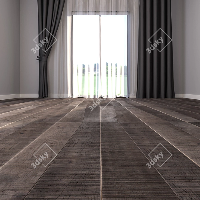 Montalcino Parquet: Modern 3D Model 3D model image 2