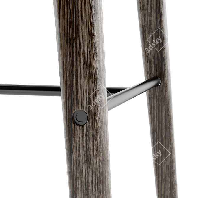 Modern Scandinavian Design Stool 3D model image 6