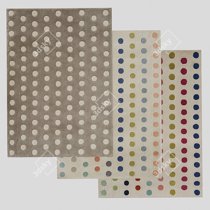 Dotty Collection: Stylish Villa Nova Carpets 3D model image 1